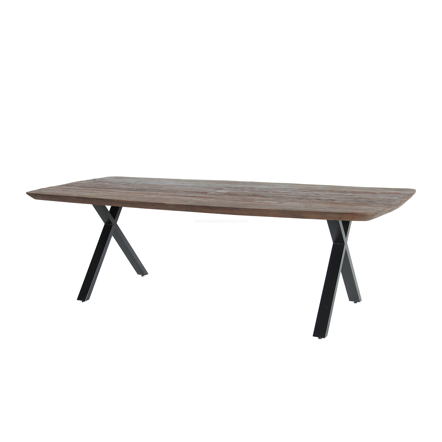 Dining table Oval cross top 5cm web 2