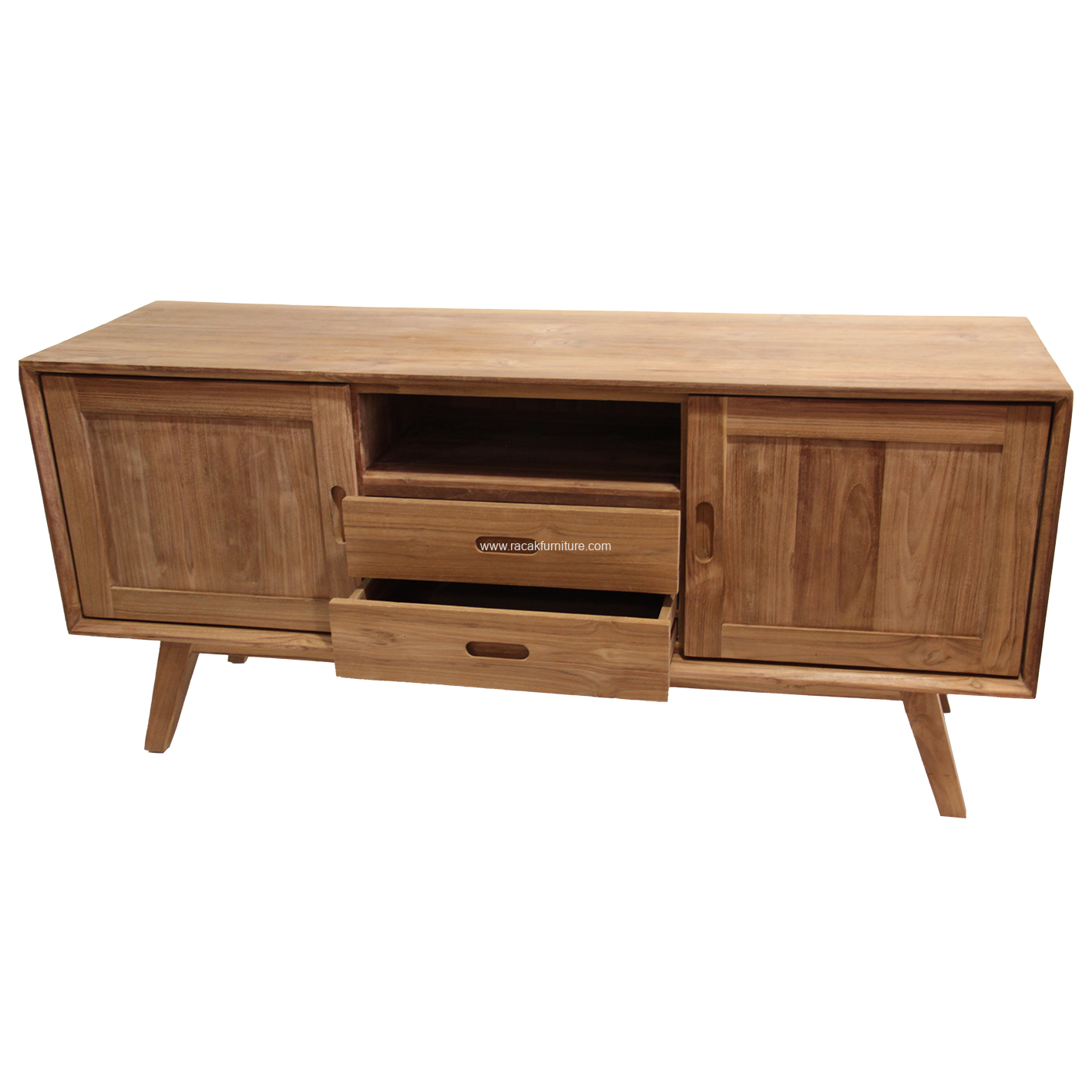 TV Dresser 2 Door 2 Drawers with Shelf (Vertical) (2)